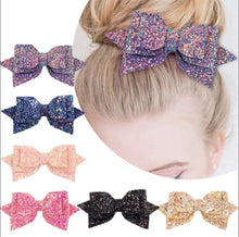 Load image into Gallery viewer, Glitter Bow hairpin